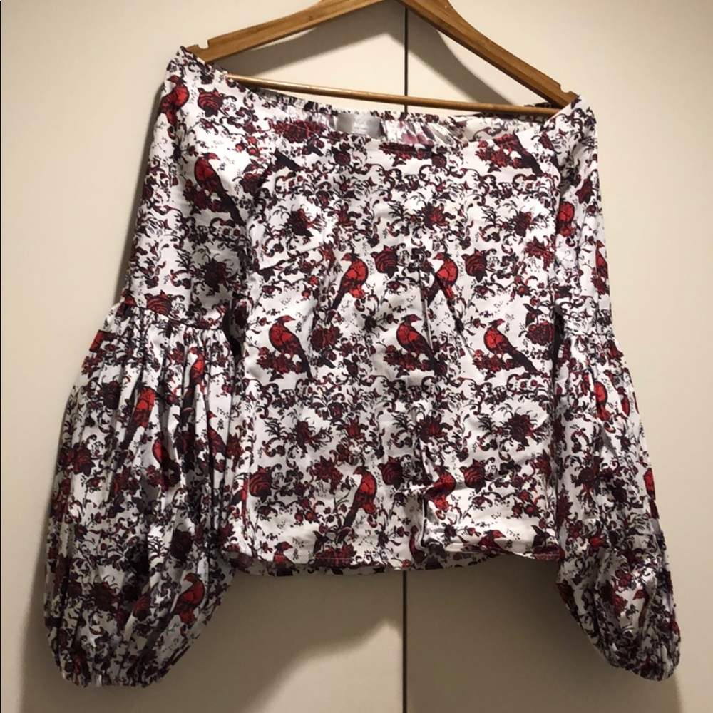Caroline Constas off the shoulder top